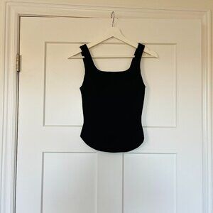 Babaton sculpt knit bustier waist tank black size small